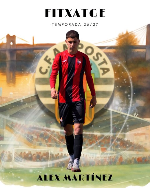 FITXATGE PRIMER EQUIP Temporada 2026-2027: �LEX MART�NEZ : davanter